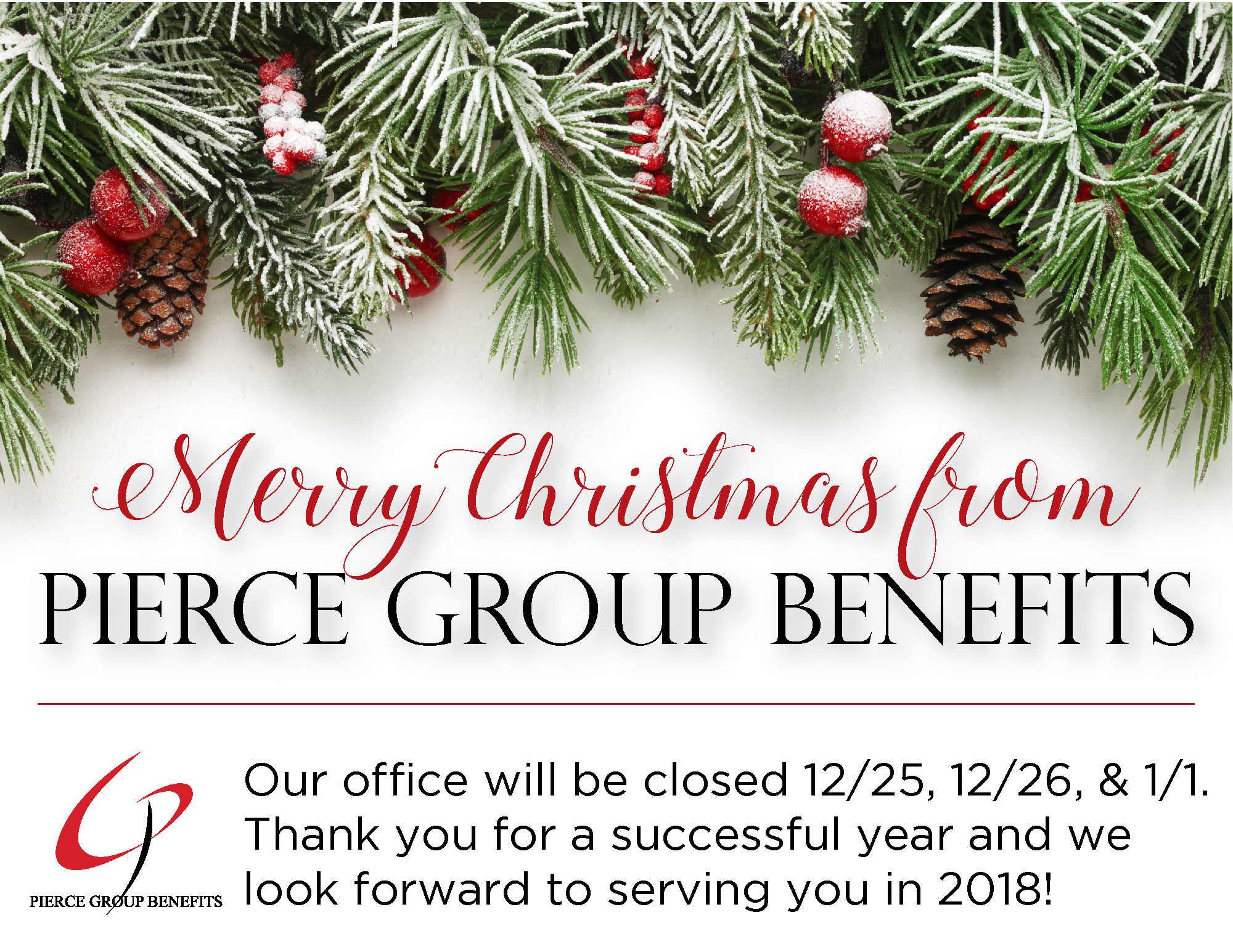 Christmas | Pierce Group Benefits